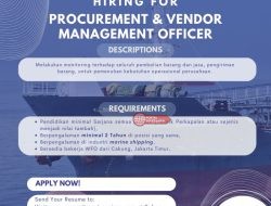 Lowongan Kerja Procurement & Vendor Management Officer di PT. Lintas Samudra Borneo Line