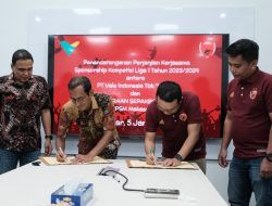 PT Vale Sponsori PSM Makassar untuk Kembangkan Talenta Sepakbola Lokal